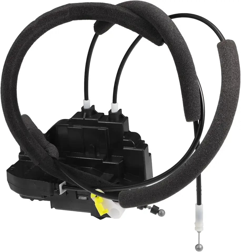X AUTOHAUX Replacement Front Left Driver Side Power Door Lock Actuator Motor with Cable for Nissan Titan 2005-2012 Door Latch Actuator Assembly Replace No.80500ZH200 Black