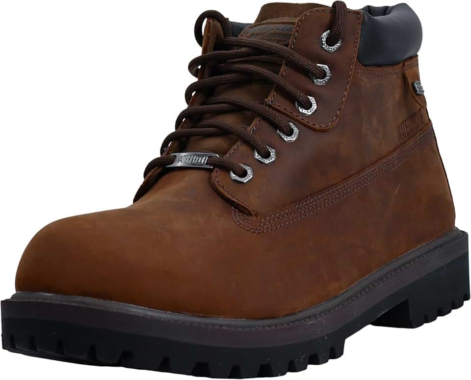 Skechers Sergeants – Verdict Herren-Stiefel, Dunkelbraun, 42 EU