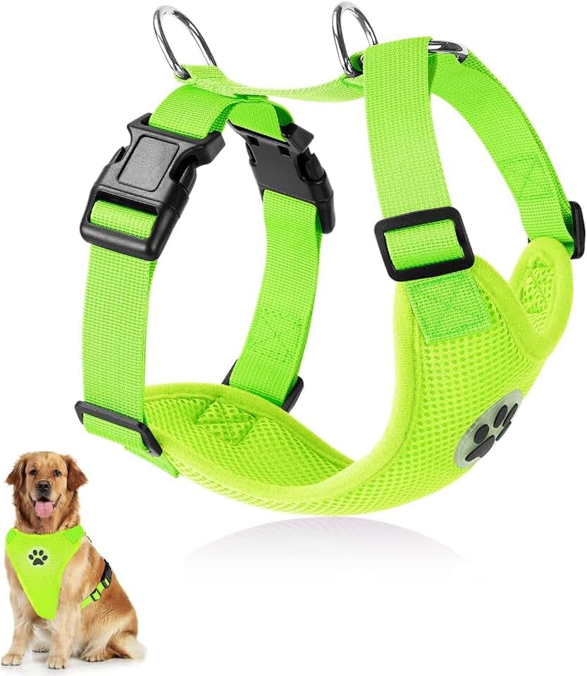 SlowTon Hundegeschirr für Hunde, No Pull Sicherheitsgeschirr Kleine Mittlere Hunde Brustgeschirr Dog Harness Weich Gepolstert Atmungsaktiv
