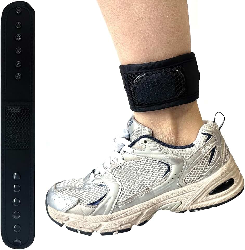 Verstellbares Armband mit Arm- und Knöchelschnalle, Netztasche, kompatibel mit Fitbit Inspire 3/Charge 6/Ace 3/Samsung Galaxy Fit3/Runlio/Xiaomi/Fitvii Fitness-Tracker