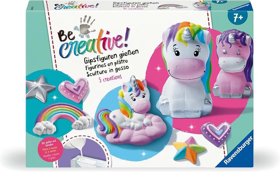Ravensburger BeCreative Gipsgießen Einhorn - Bastelset ab 7 Jahre