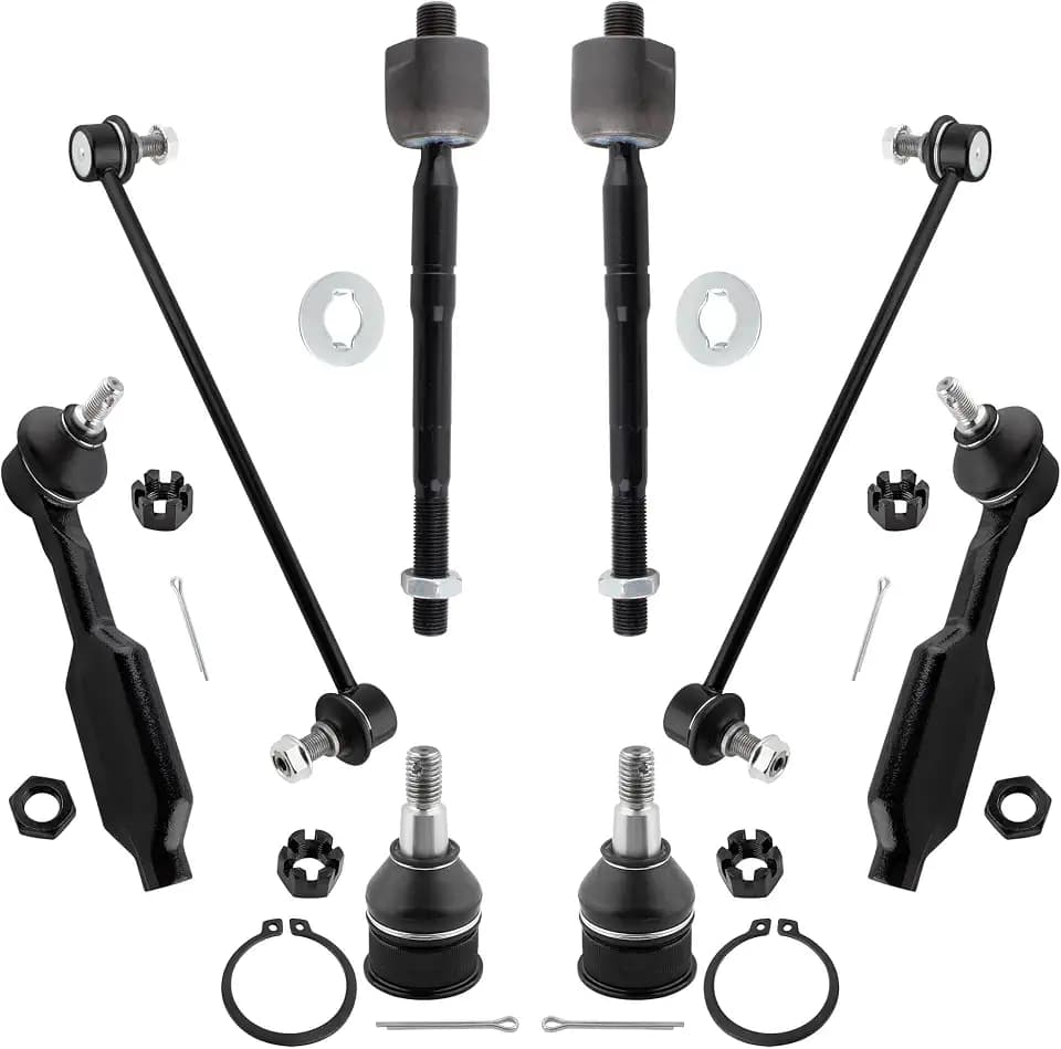 BOXI (Set of 8) K80606 K750304 ES800225 EV800226 Front Ball Joints Sway Bars Tie Rods Kit Fits for Honda Odyssey 2005-2006 / Odyssey 2007-2009 Touring Models