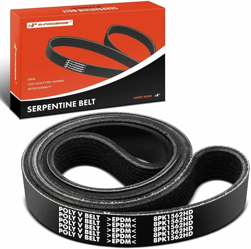 A-Premium Heavy Duty Serpentine Belt 8-Rib 61.51 In Compatible with Volvo