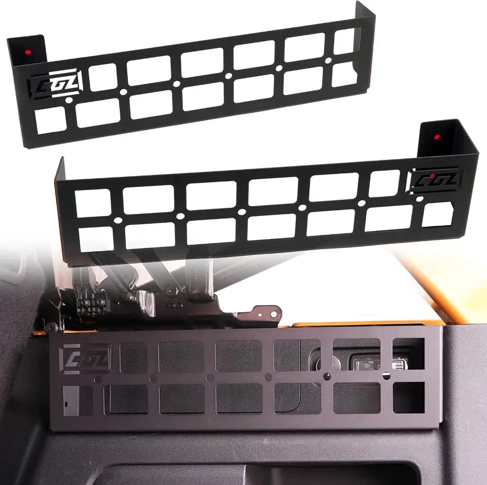CTH for Ford Bronco 2021-2024 4-Door, Trunk MOLLE Panel Cargo Storage Organizer, Side Window Luggage Storage Container Carrier, Aluminum Alloy Car Interior Accessories, 2PCS