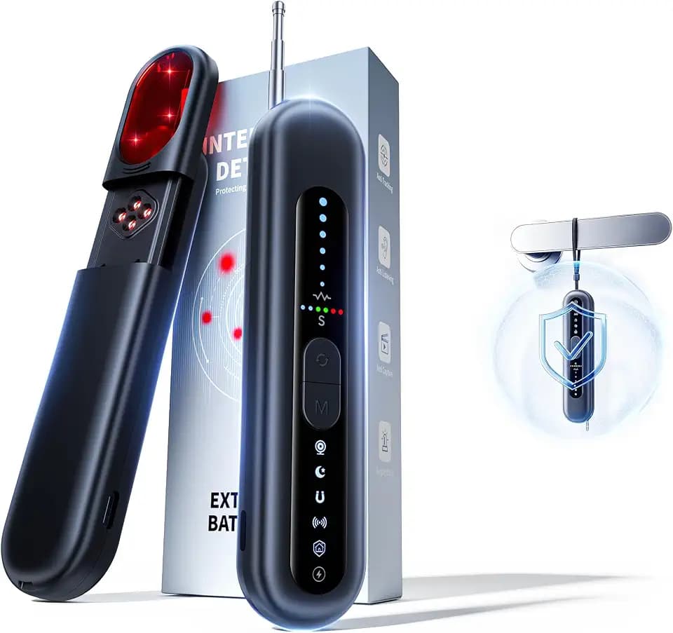 9-in-1 AI Hidden Camera Detector,RF Detector,GPS Detector,Anti Spy Detector