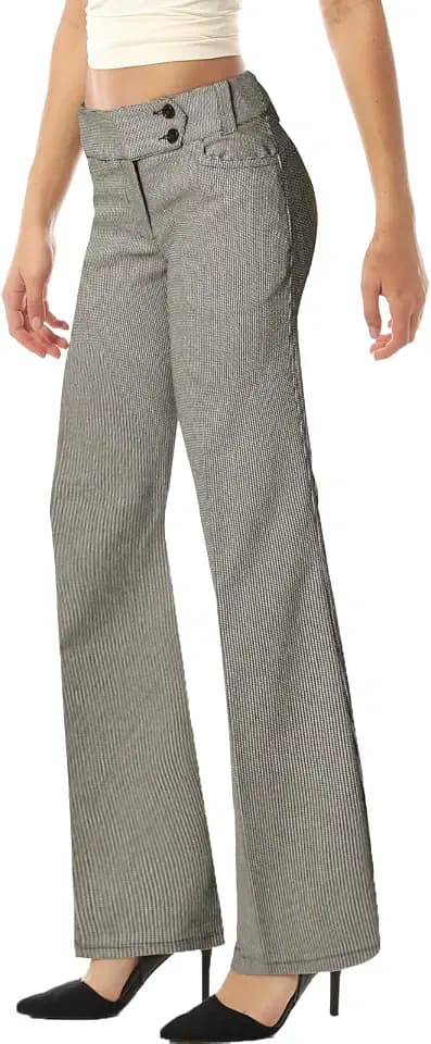 MixMatchy Women's Stretch Bootcut Dress Pants for Work with Pockets
