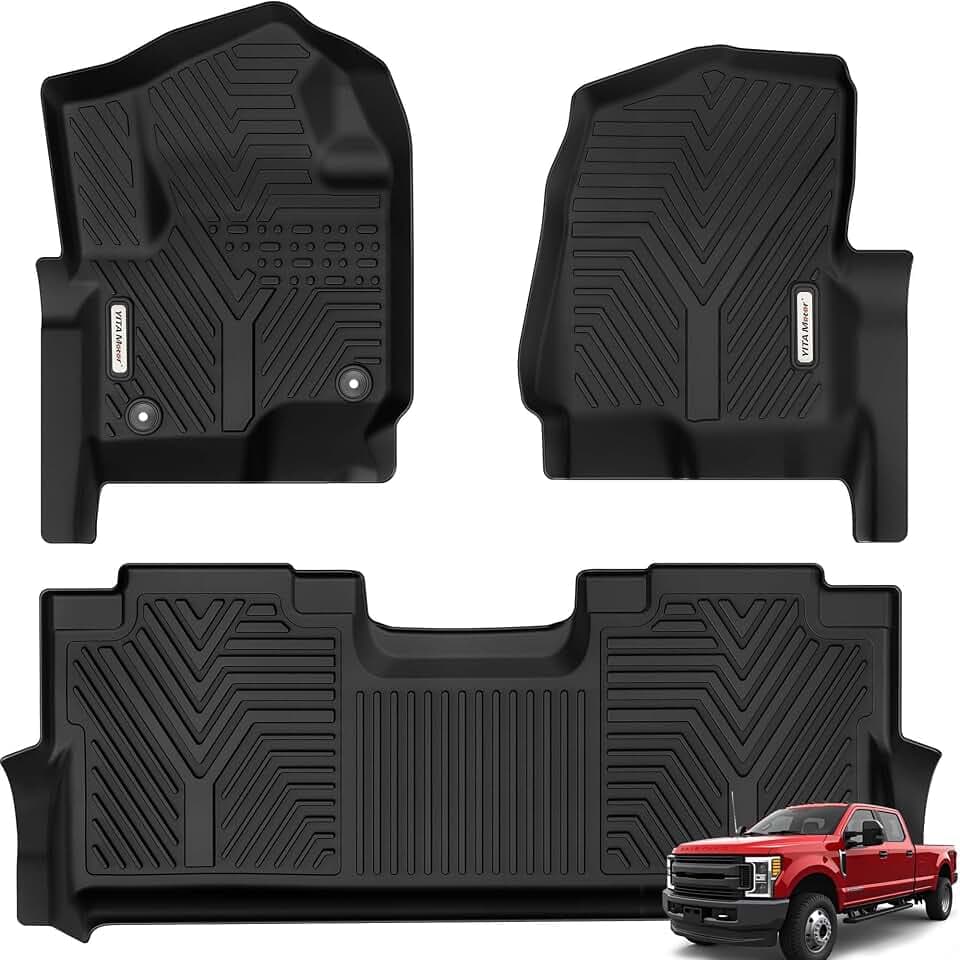 YITAMOTOR Floor Mats Fit for 2017-2026 Ford F250/F350/F450/F550 Crew Cab
