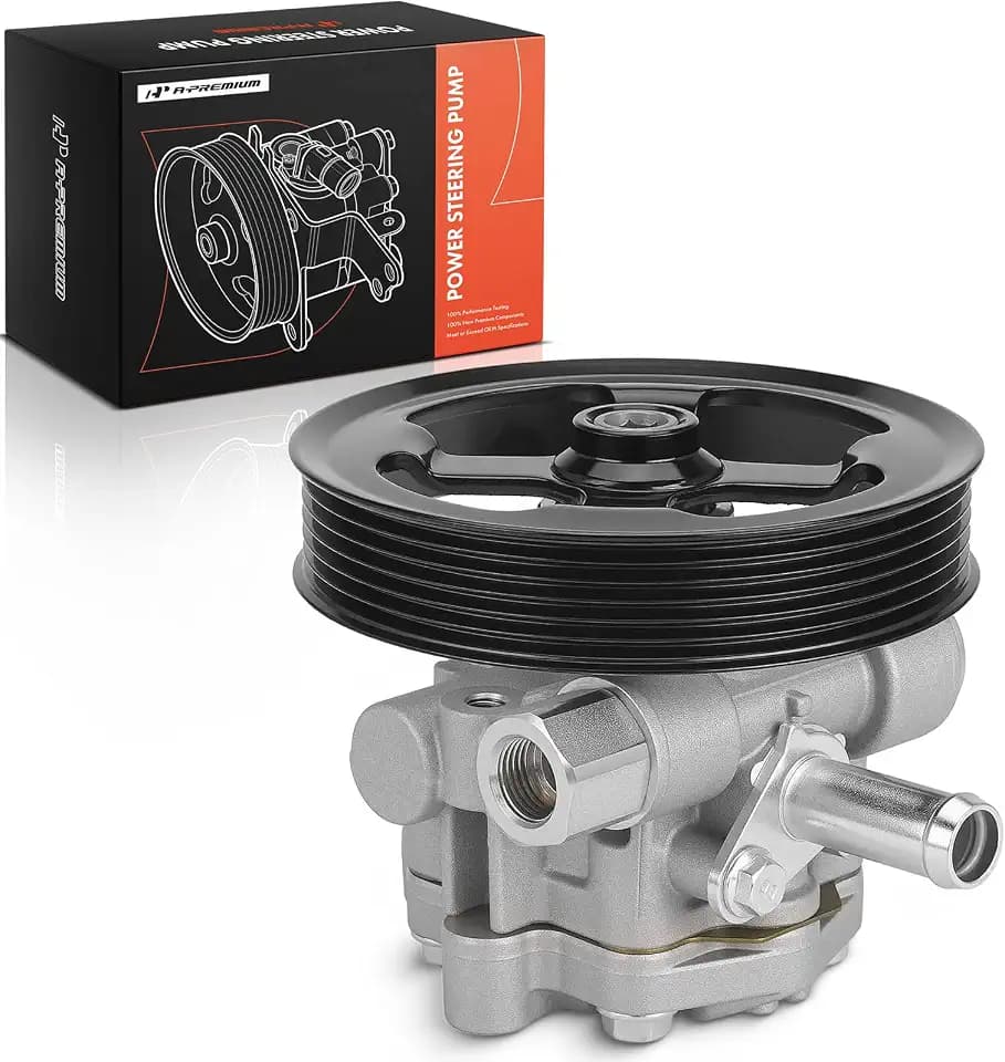 A-Premium Power Steering Pump with Pulley Compatible with Chrysler, Dodge
