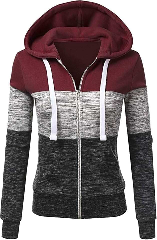 Damen-Sweatshirt, Langarm, mit Kapuze, Jacke für Damen