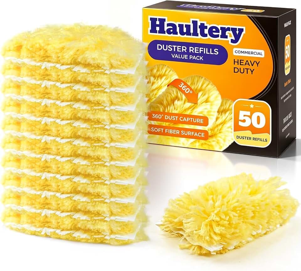 50 Count Heavy Duty Duster Refills Compatible with Swiffer Duster