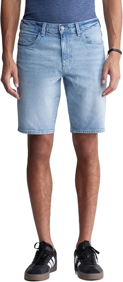 Buffalo David Bitton Men's Relaxed Straight Dean Denim Shorts