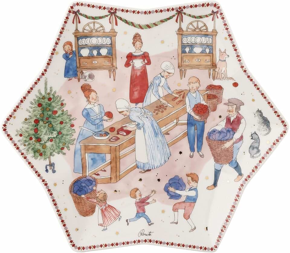 Hutschenreuther Sternschale 34 cm 2026-Weihnachtsschmaus 34 CM