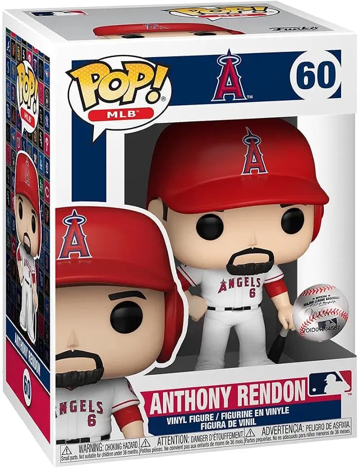 Funko POP! MLB: Angels - Anthony Rendon - (Home Uniform) - Vinyl-Sammelfigur - Geschenkidee - Offizielle Handelswaren - Spielzeug Für Kinder und Erwachsene - Sports Fans - Modellfigur Für Sammler