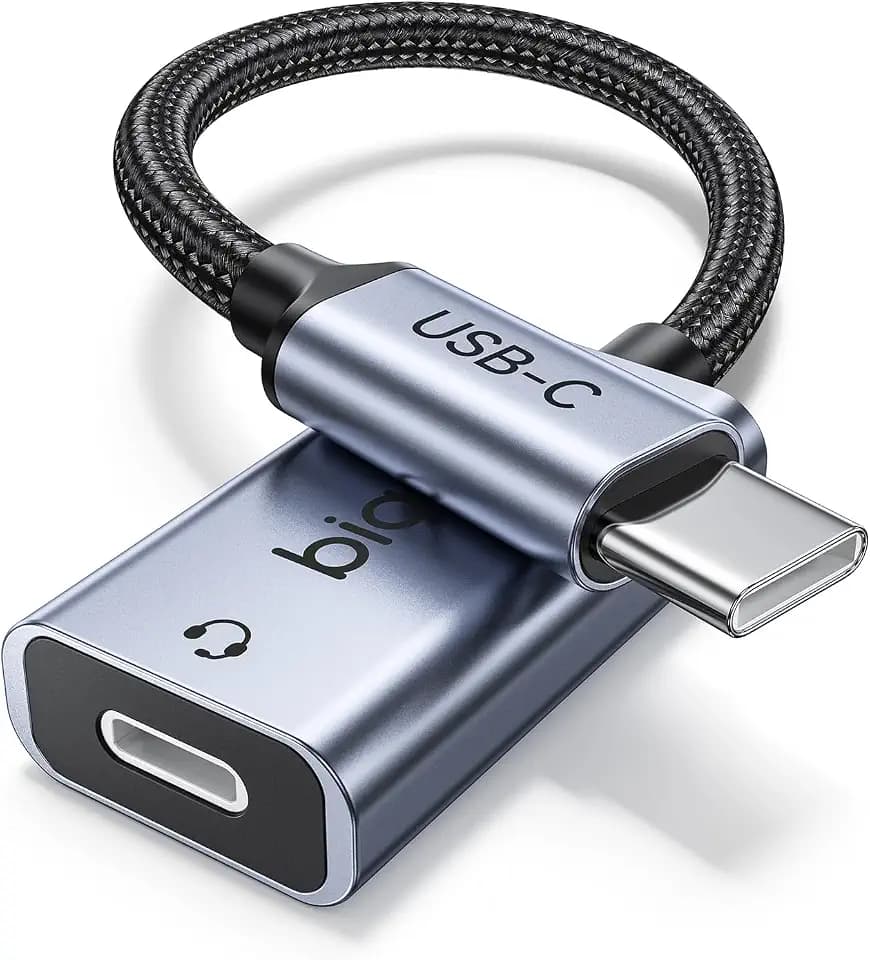 USB C to Lightning Audio Adapter, USB Type C Male to Lightning Female Headphone Converter, Compatible with iPhone 16/15 Full Series, iPad Pro, iPad Air 6/5/4,MacBook (usb c to lightning adapter)