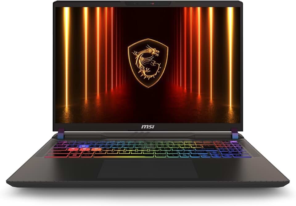msi Vector 16 HX AI 16” 144Hz FHD+ Gaming Laptop: Intel Core Ultra 7-255HX, NVIDIA Geforce RTX 5070Ti, 16GB DDR5, 512GB NVMe SSD, Thunderbolt 5, Wi-Fi 6E, Win 11 Home: Cosmo Gray A2XWHG-212US