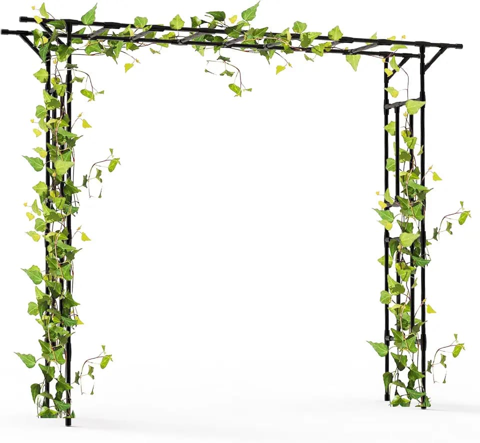 Garden Arch Trellis - 100" L x 86" H Supersize Flattop Garden Arch