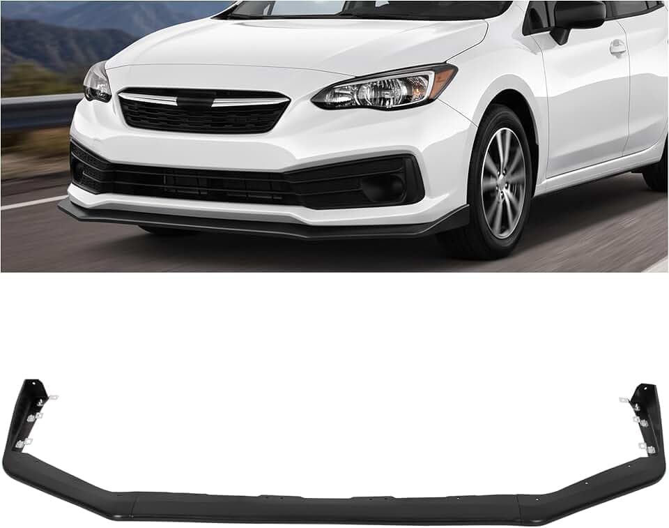 ECOTRIC Bumper Lip Spoiler Compatible with 2015-2021 Impreza WRX STI