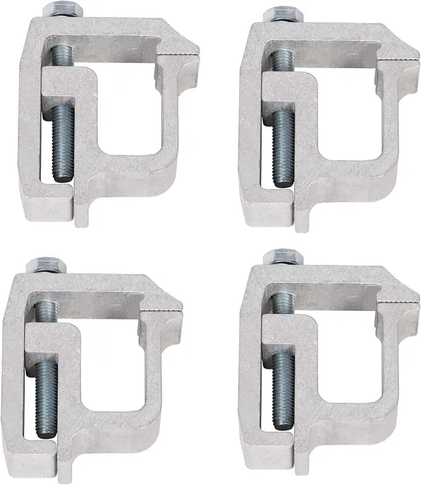 KUAFU Truck Cap Mounting Clamps fit for Chevy Ford Dodge Ram Sierra Dakota