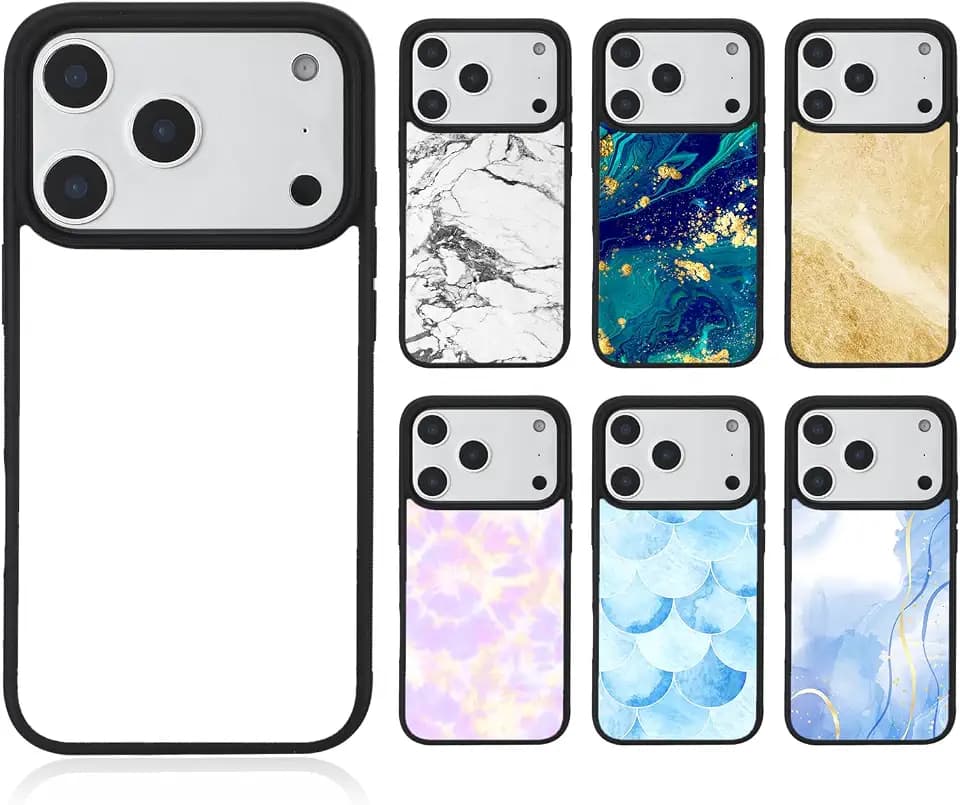 Weewooday 6 Pcs Sublimation Phone Case Compatible with Phone 17/18 Pro