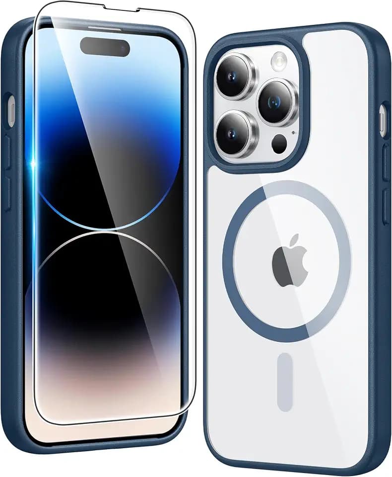 FNTCASE for iPhone 14 Pro-Max Case Compatible with Magsafe Clear Phonecase