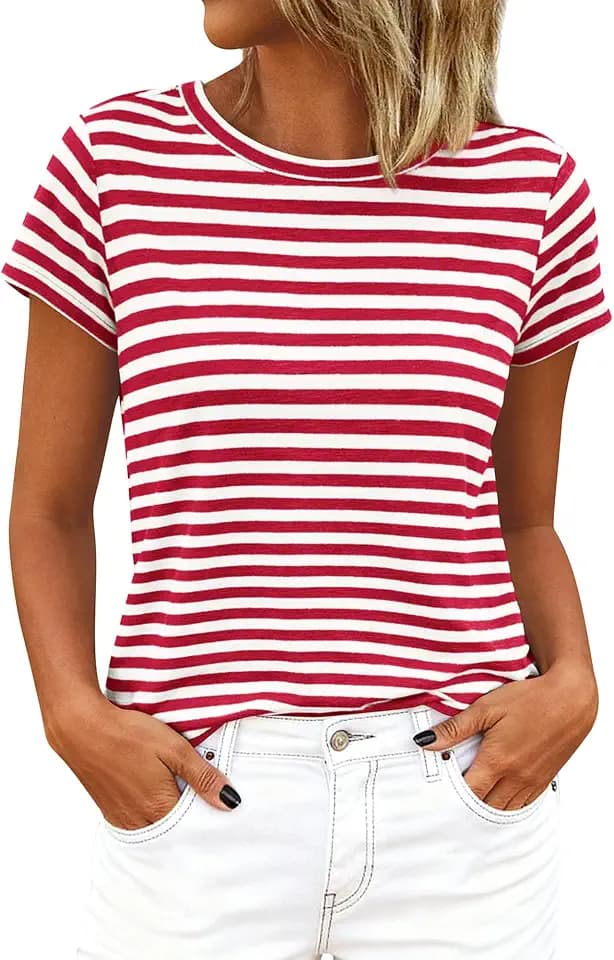 BTFBM Striped Tops for Women Trendy Summer 2026