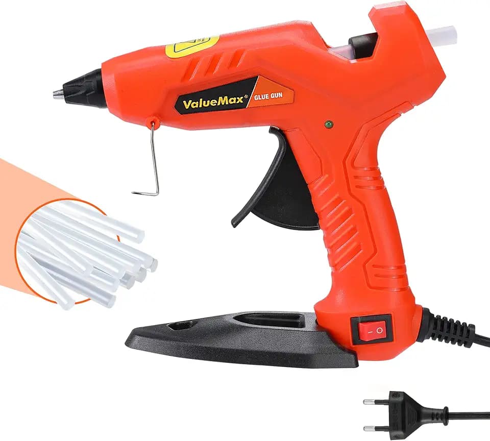 ValueMax Heißklebepistole klein, 30W Klebepistole mit 20 Klebesticks 7x100 mm, schnelle Aufheizung, für DIY, Kunst und Reparatur zu Hause