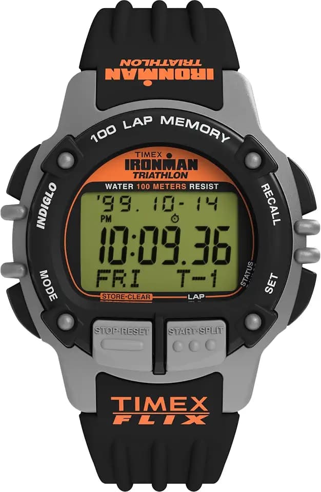 Timex Men's Ironman Triathlon Flix 100 Lap 42mm Watch