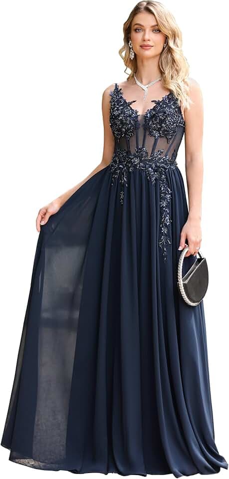 Misshow Damenkleid, schickes und elegantes Hochzeitskleid, große Größe, Gala-Kleid, V-Ausschnitt, rückenfrei, mit Trägern, Bordeaux, Brautjungfernkleid 3038