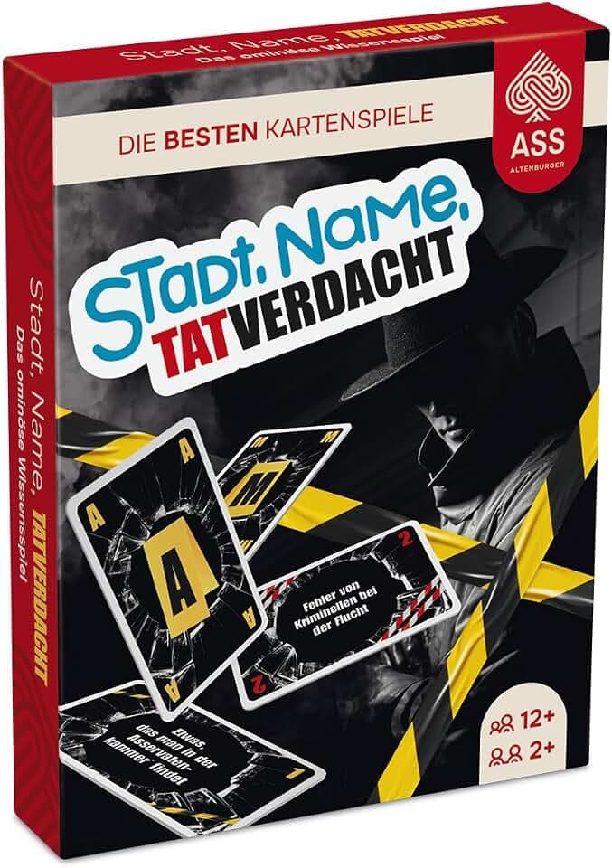 Ass Altenburger - Stadt, Name, Tatverdacht, White - Ein Set