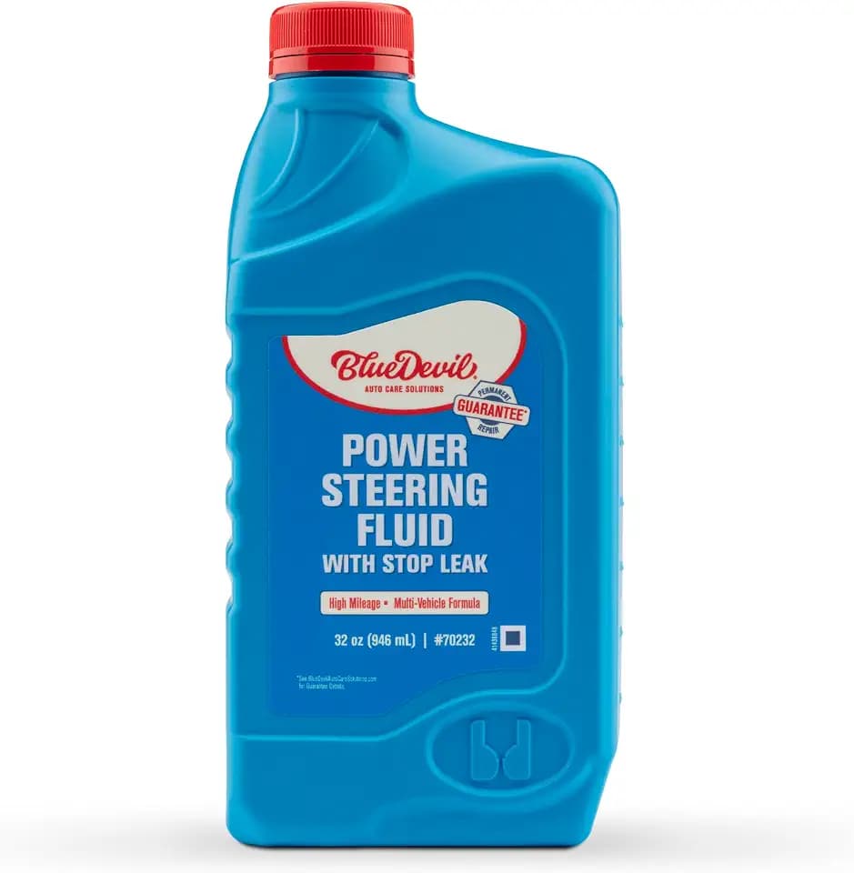 BlueDevil Products Power Steering Fluid w/Stop Leak - 1 Quart (Pack of 6)