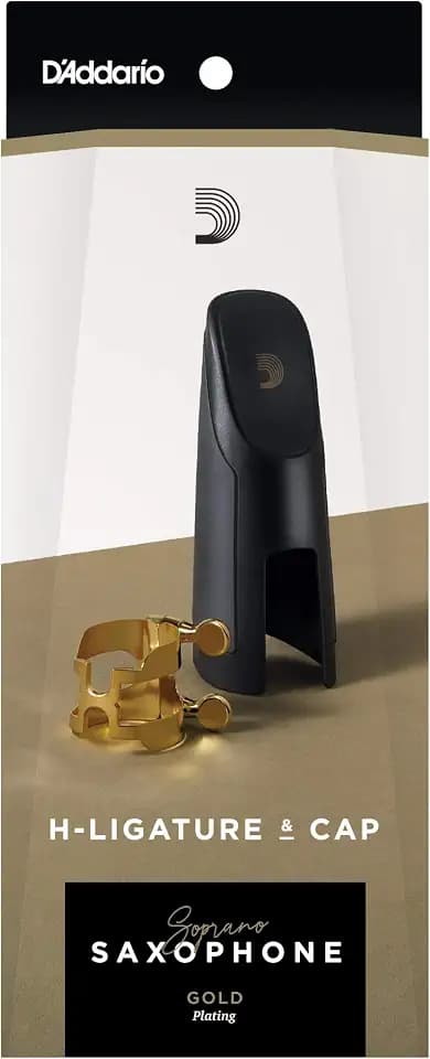 D'Addario Rico H-ligature and Cap for Saxophone Soprano,HSS1G