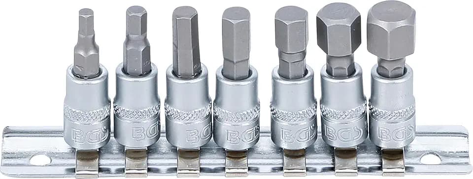BGS 2161 | Bit-Einsatz-Satz | Innensechskant 4-12 mm | 7-tlg.