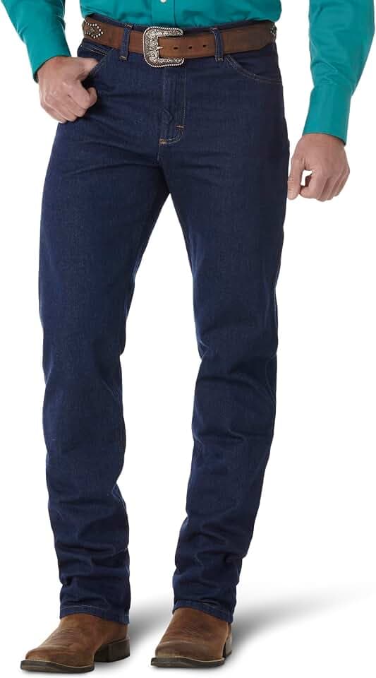 Men's Wrangler Premium Performance Regular Fit Blue Jean - 47MWZSW