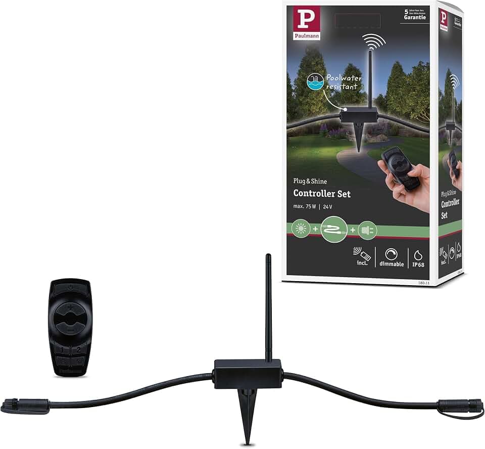 Paulmann 180.11 Outdoor Plug & Shine Controller IP68 Remote Control 18011 Fernbedienung Aussenleuchten Zubehör