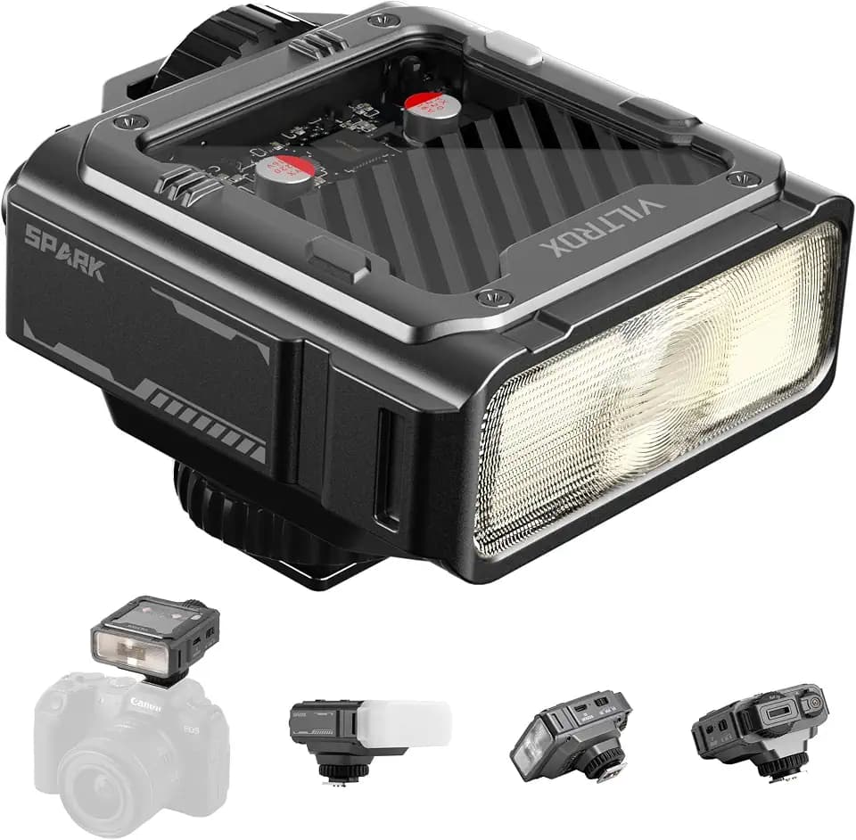 VILTROX Spark Z3 TTL On-Camera Flash for Sony, GN16 Mini Camera Flash Speedlite with 26W Output, 7-Step Manual Flash Control, 1s Fast Recycle, 650 Full-Power Flashes, Softbox Included (Gray)