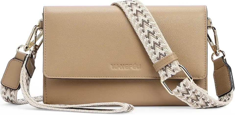 Small Crossbody Bags for Women RFID Vegan Leather Wristlet Phone Mini Purse Shoulder Handbag Wallet Travel Purse