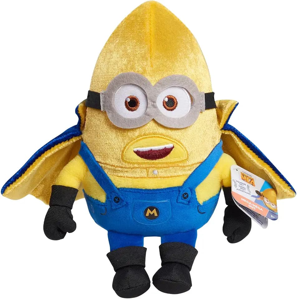 Illumination Minions Despicable Me 4 Squooshy Plush Mega Gus, Kids Toys for Ages 3 Up by Just Play