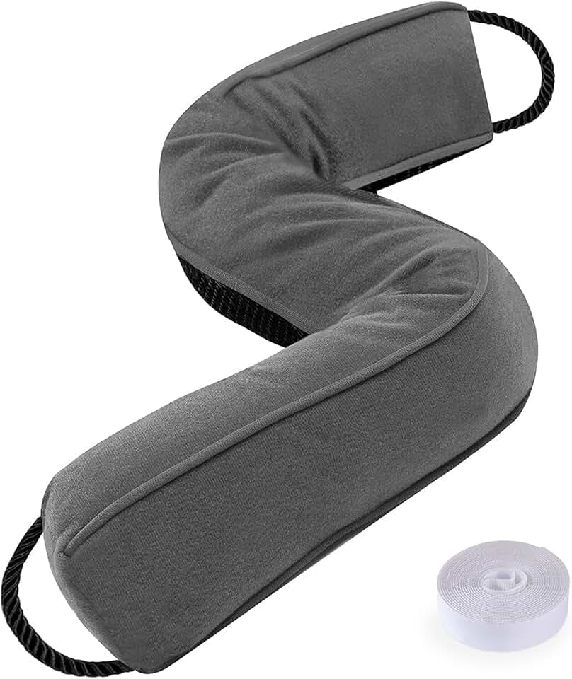 Sunolga Door Draft Stopper, Removable Washable Cover, 32", Gray