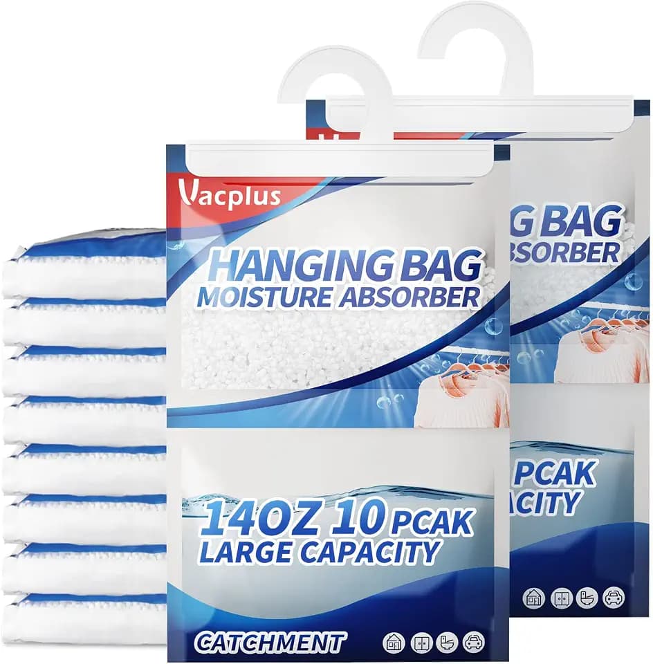 Vacplus Moisture Absorber, 14 OZ Hanging, Strong Absorption, Fragrance Free