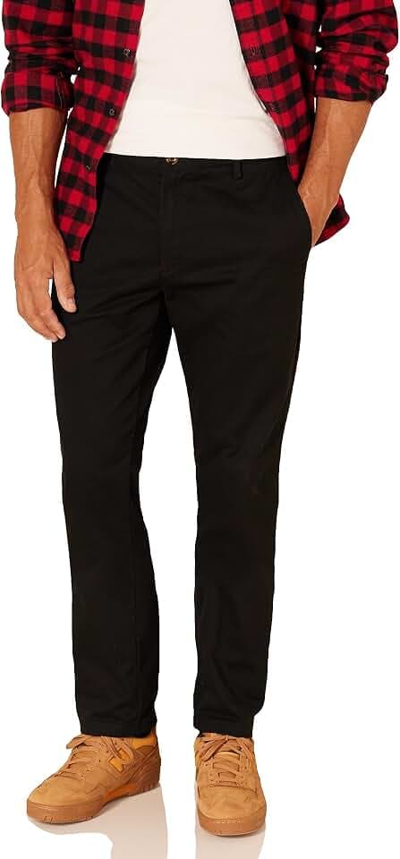 Amazon Essentials Herren Slim Fit Knitterfreie Freizeit Chino Hose