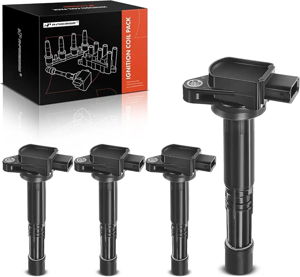 A-Premium Set of 4 Ignition Coil Pack - 3-Pins
