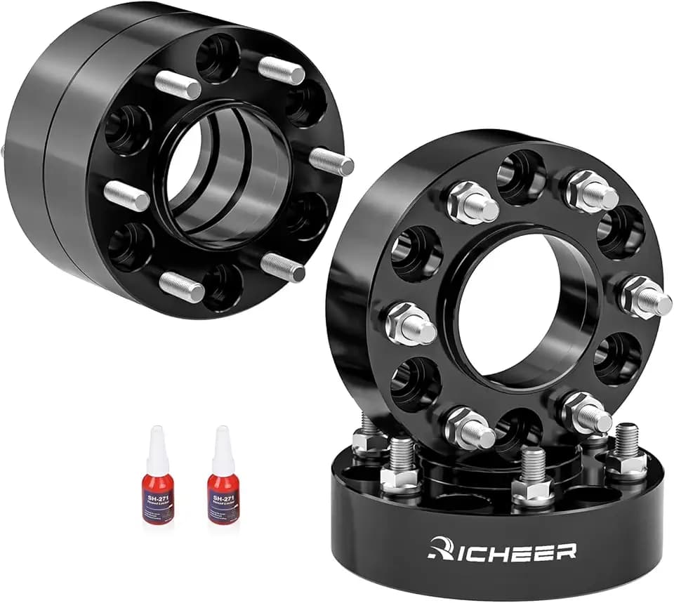 Richeer 2 Inch 6x5.5 Hubcentric Wheel Spacers for Silverado Sierra 1500