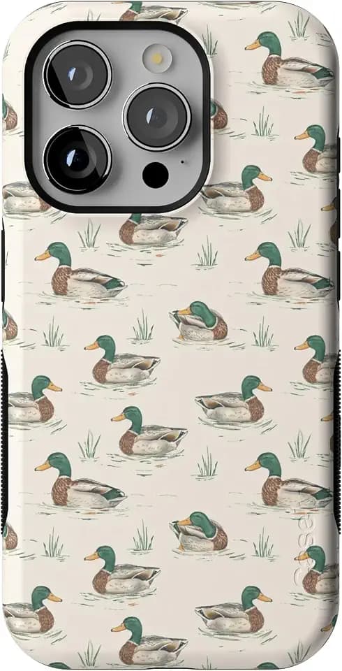 Casely iPhone 15 Pro Case | The Boyfriend Collection | Mallard & Co. | Bold Protective Design | Compatible with MagSafe