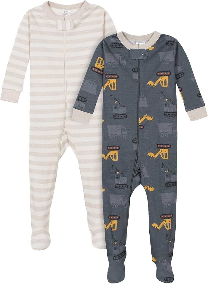 Gerber Baby - Jungen 06738216a Baby- & Kleinkind-Schlafanzüge (2er Pack)