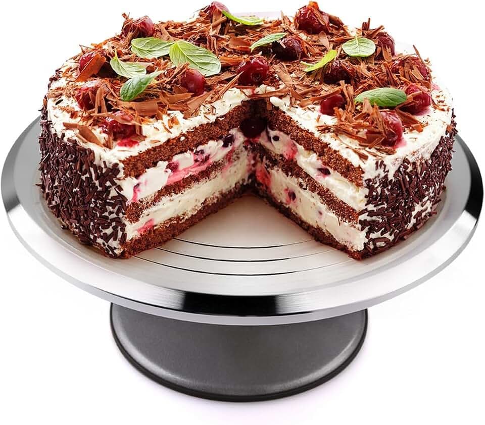 Tortenplatte Drehbare Tortenständer, Uten Kuchenständer Kuchen Drehteller Cake Decorating Turntable für Backen Gebäck, Zuckerguss