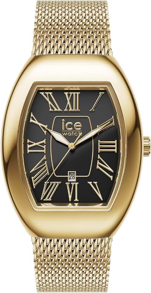 ICE-WATCH - Ice boliday Dome Metal mesh - Goldene Damenuhr mit Edelstahlarmband (Small)
