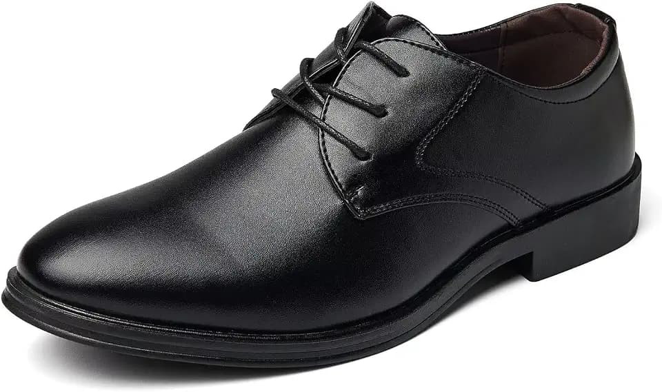 Men's Formal Modern Oxford Dress Shoes Business Wedding Work Lace Up Derby Shoes