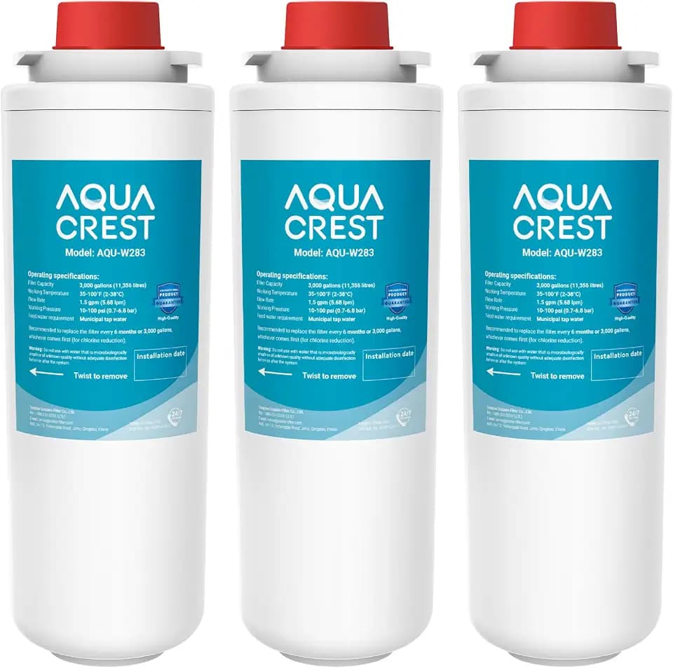 AQUA CREST 51300C Filter Replacement for Elkay® 51300C, [NO CHIP], 3 Pack