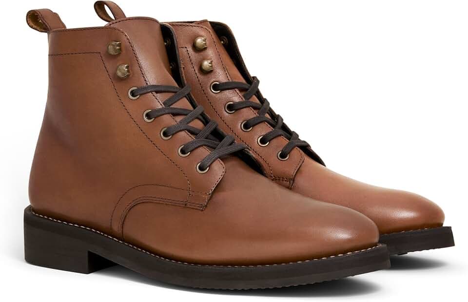 Denali Men’s Boot – Premium Full-Grain Leather Ankle Boot with Studded Outsole & Glove-Lined Interior