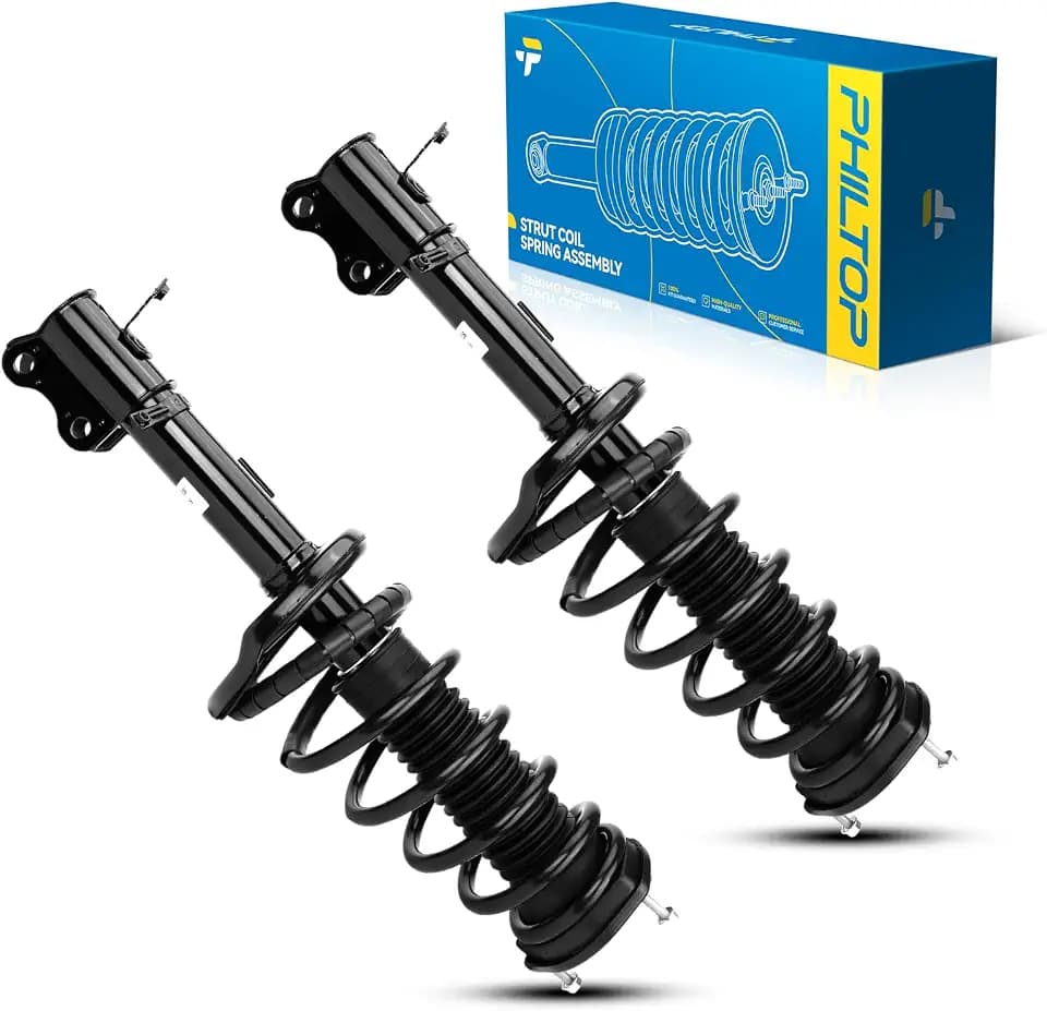 PHILTOP Rear Struts Assembly for 1999-2003 RX300 AWD 2001-2003 Highlander AWD, 271498/271499 Complete Struts and Shocks Absorber Assembly,Quick Suspension Loaded Struts with Coil Spring